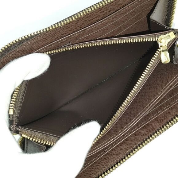 Louis Vuitton Zippy Wallet Round Zipper Long Wallet Damier Ebene N41661 - Picture 10 of 10